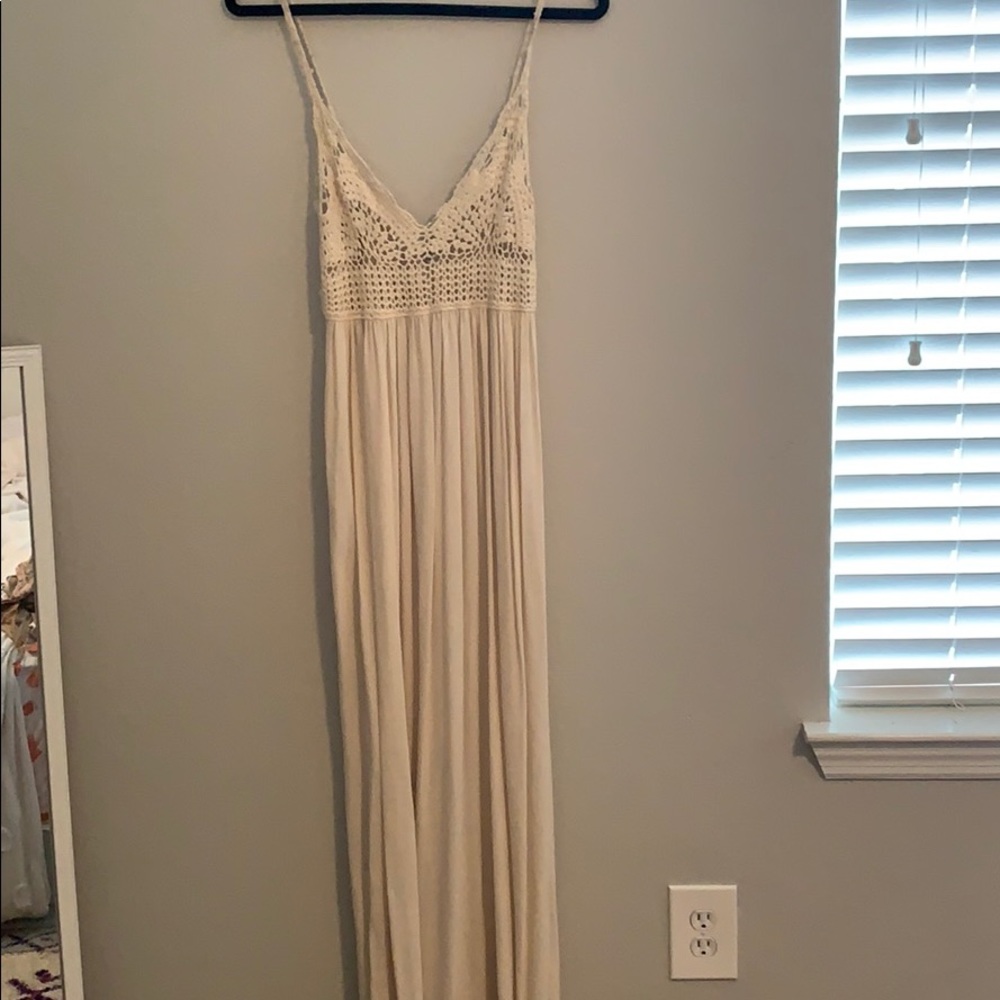 Tan maxi dress
